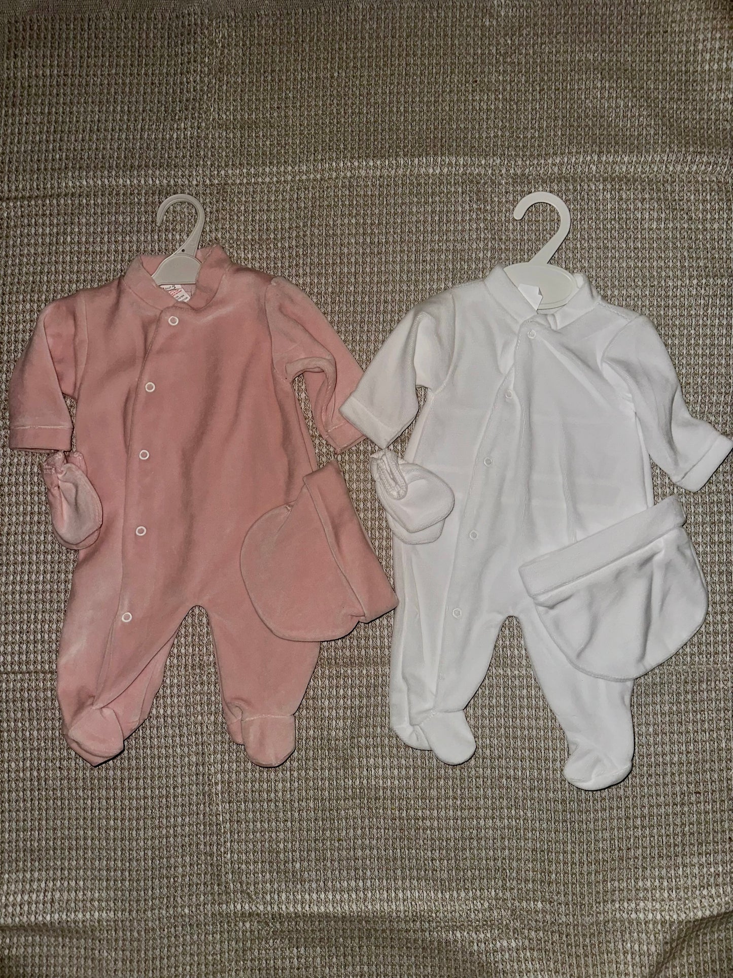 Ensemble bébé 3 pièces en velours