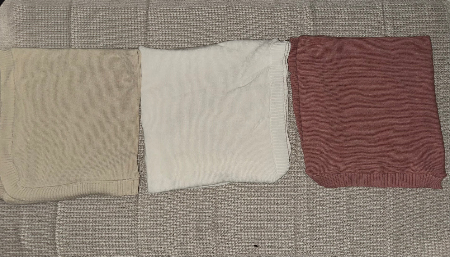 Couverture bébé en maille