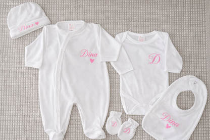 Ensemble 5 pièces en velours