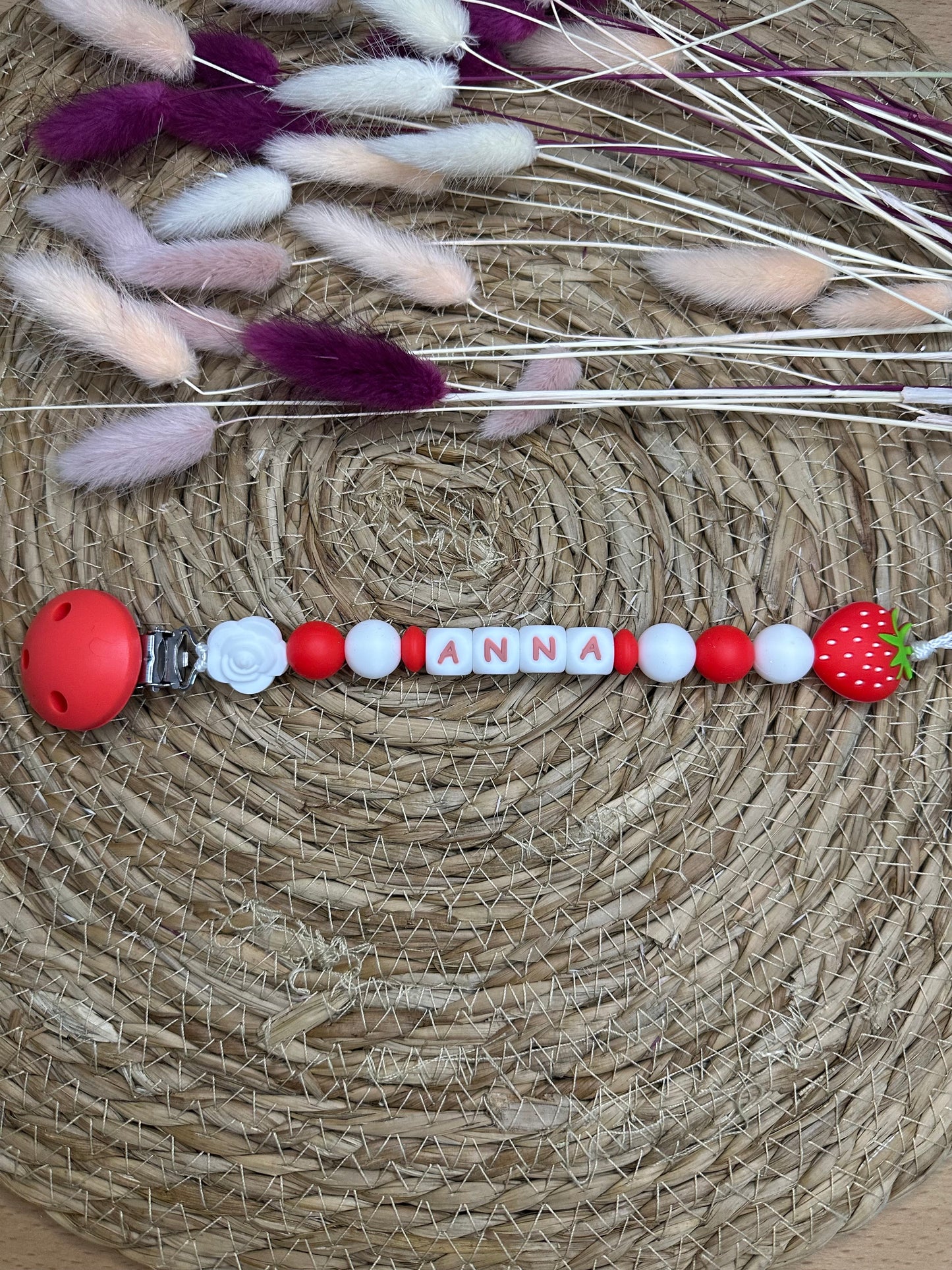 Attache tétine ( fleur )