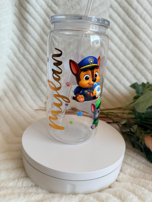 Verre avec paille personnalisé – 16 oz / 410 ml