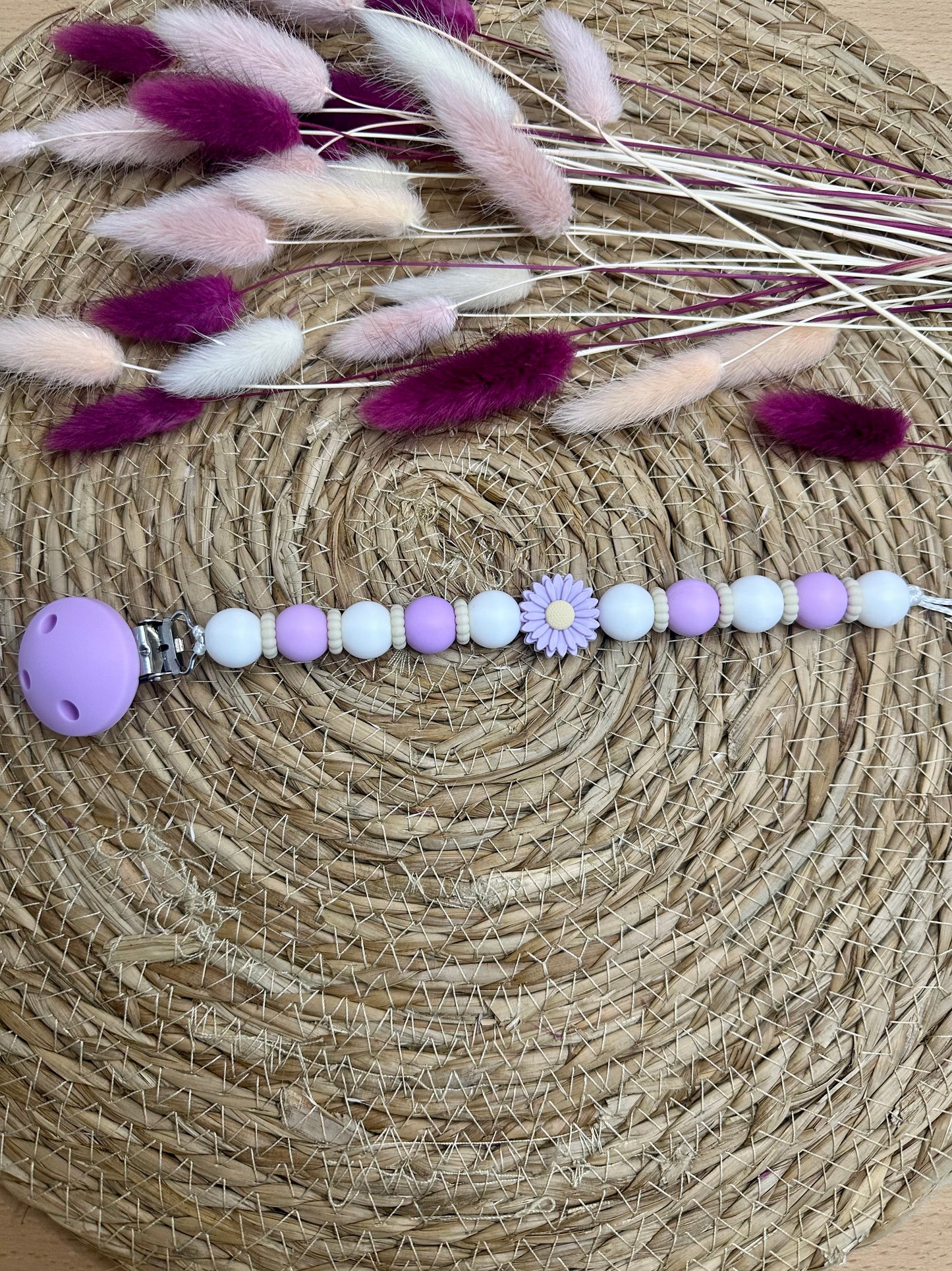 Attache tétine ( fleur )