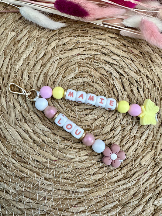Porte - clé double prénom