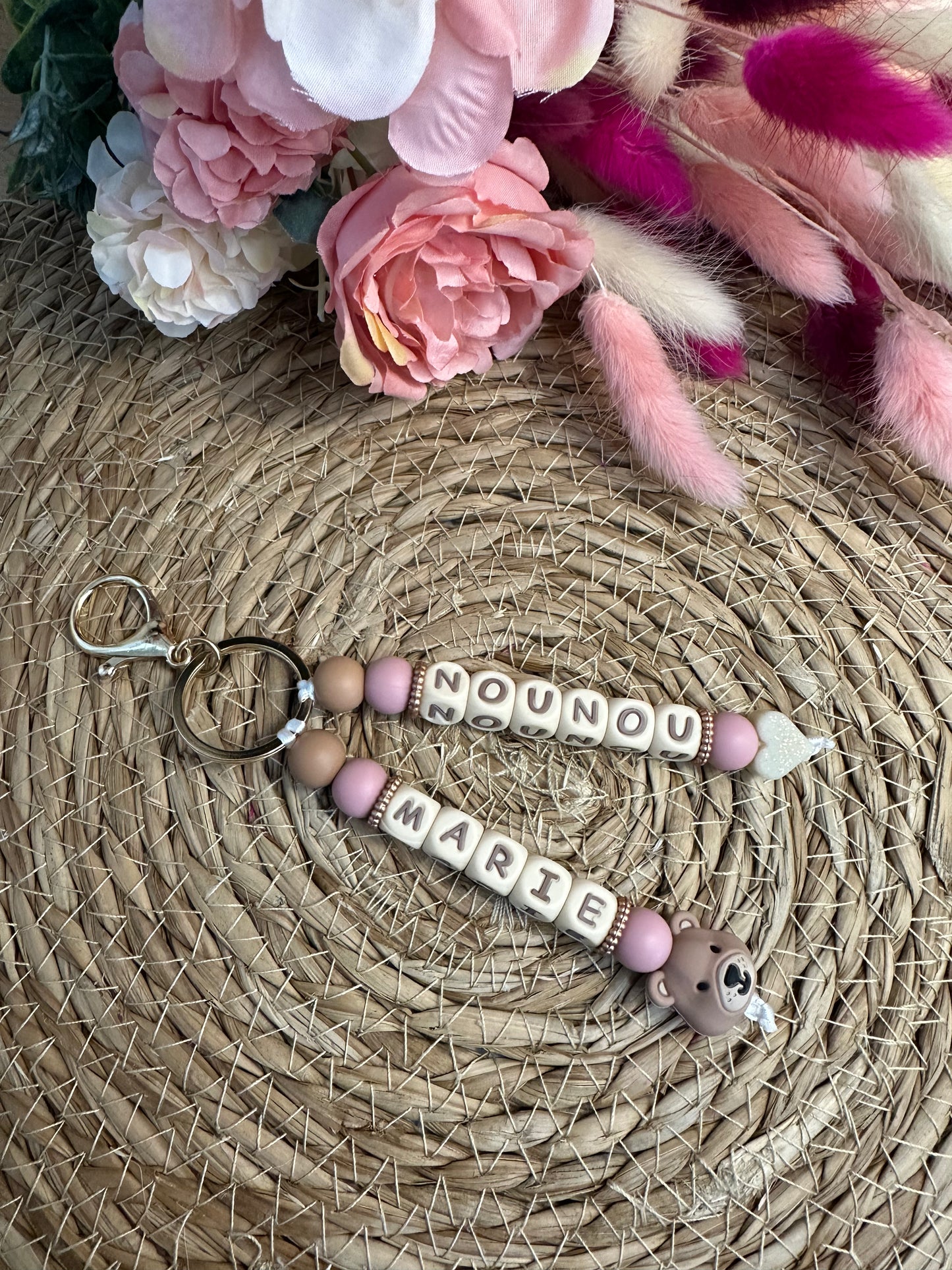 Porte - clé double prénom